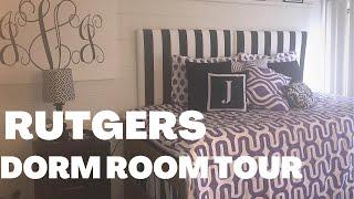 RUTGERS UNIVERSITY DORM ROOM TOUR | College Ave Campbell Single