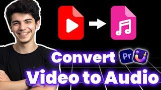 MP4 to MP3 Converter | Convert Any Video to Audio Using Premiere Pro & HitPaw Univd- 2025 Tutorial