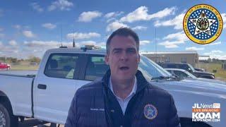 Gov Kevin Stitt tours tornado zone, declares State of Emergency