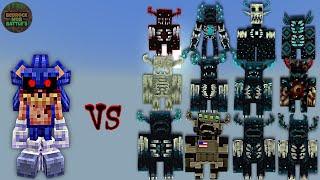 Sonic.exe vs Warden Plus (Wardens) | Minecraft Bedrock | Mob Battle