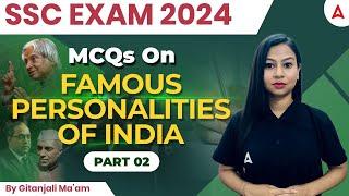 Famous Personalities of India | GK Questions For SSC Exams | By Gitanjali Mam