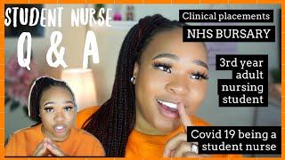 3RD YEAR NURSING STUDENT Q & A | ADULT NURSING STUDENT | STUDENT NURSE (UK) | NHS JOB , COVID 19.