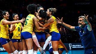 Incedeble Volleyball Actions by Brazil | Unforgettable Moments |  World Championship 2022 (HD)