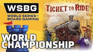 Ticket to Ride World Championship - World Series of Board Gaming 2024