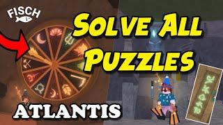 How To Do ALL 4 PUZZLES in Fisch Atlantis Update | Ethereal Abyss, Sunken Trial, Zeus (Roblox Fisch)