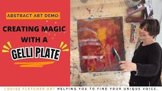 Abstract Art Demo: Creating Magic with a Gelli Plate