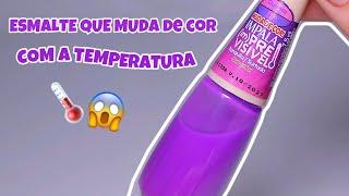 ESMALTE IMPALA QUE MUDA DE COR COM A TEMPERATURA