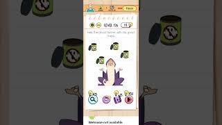 Brain test level 176 - help the ghost hunter with his ghost traps.