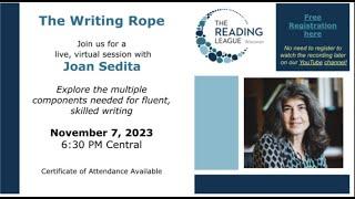 Joan Sedita:  The Writing Rope 11 7 23