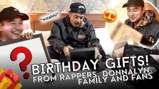 BIRTHDAY GIFTS! FROM RAPPERS, DONNALYN, FAMILY AND FANS #unboxingvlog #jmdeguzman