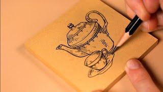 __Listen to a Antique Drawing__Part 12️ Pencil Sound ㅣ ASMR (No Talking)