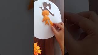 3d Dress create with orange peel #shorts