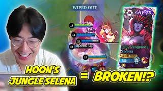 Hoon’s JUNGLE SELENA is UNSTOPPABLE!  | Mobile Legends Highlights