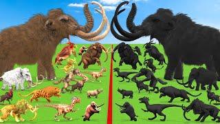 Animal Epic Battle Prehistoric Mammals vs Shadow Itself Size Animal Revolt Battle Simulator