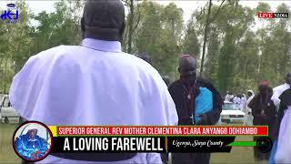 FAREWELL CELEBRATIONS OF SUPERIOR GENERAL REV MOTHER CLEMENTINA CLARA ANYANGO ODHIAMBO