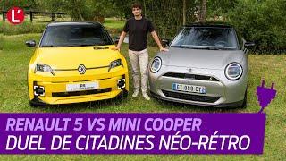 RENAULT 5 vs MINI Cooper : le MATCH des citadines électriques néo-rétro