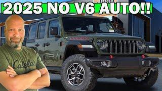 2025 Jeep Wrangler: No Price Change, But LOST V6 AUTO And Colors