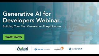 Webinar: Building Your First GenAI App