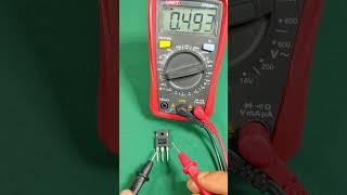 How to test Mosfet with multimeter | check MOSFETs/IGBTs. #shorts #diy #electronic #how #viral
