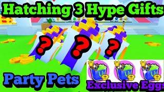 I Hatched 3 Exclusive HYPE GIFTS and got this...?! Pet Simulator X