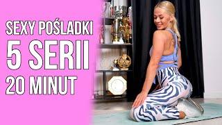 GIGANT SERIE na pośladki - trening w domu bez sprzętu - Kasia Dziurska