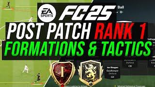 RANK 1 BEST META CUSTOM TACTICS & FORMATIONS (POST PATCH) EA FC 25 - SET UP FOR THE 4213