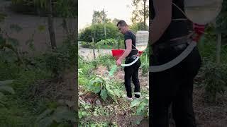 "Genius Backpack Watering Hack!  DIY Irrigation for Small Farms"