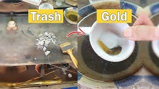 Gold recovery _ Recover Gold From jeweller table trash