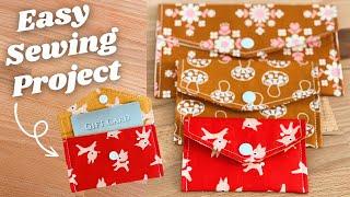 Quick and Easy Snap Pouch Tutorial - Perfect as a Gift Card Holder