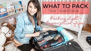 WHAT TO PACK FOR TODDLERS ON VACATION ! Packing light + Organization Tips! Bagail Packing Cubes (AD)