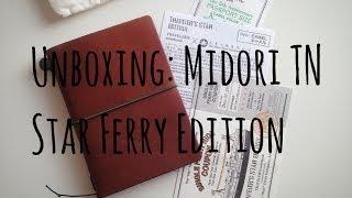 Unboxing Midori Traveler's Notebook Star Ferry Edition [HD]