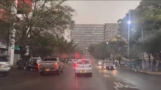 4K Drive: The New Look Nairobi Uptown In The Evening Rain #subscribe #iam_marwa #roadtrips #kenya