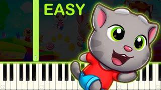 TALKING TOM CANDY RUN - EASY Piano Tutorial