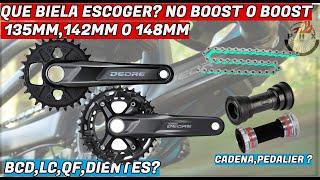 QUE BIELA ESCOGER BOOST O NO BOOST? 135MM,142MM,148MM/BICICLETAS MTB