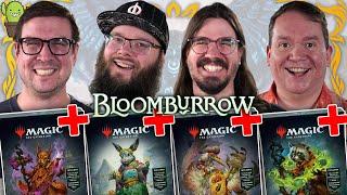 UPGRADED Bloomburrow Commander Precon Gameplay | Ms. Bumbleflower VS Bello VS Zinnia VS Hazel