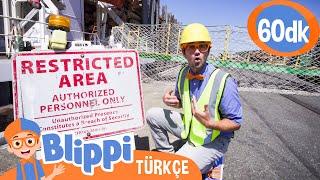 Blippi Bir Limanı Ziyaret Ediyor - Çocuklar İçin İnşaat Araçlarını Öğreniyoruz | Blippi Türkçe