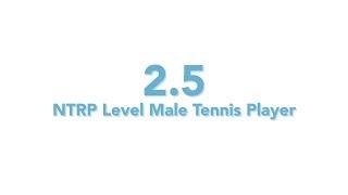 USTA National Tennis Rating Program: 2.5 NTRP level - Male tennis player