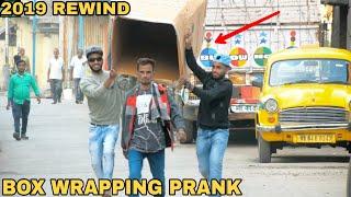 BOX WRAPPING PEOPLE PRANK - YOUTUBE REWIND 2019 || BEST PRANKS OF 2019 - MOUZ PRANK