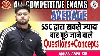 TOP MOST REPEATED AVERAGE CONCEPTS AND QUESTIONS ASKED BY TCS/SSC BY ABHAS SAINI