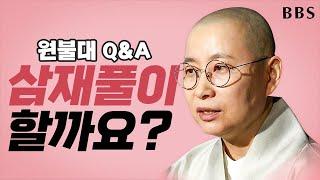 [설특집]원불대 Q&A ① : 삼재풀이 할까요? #설특집 #삼재풀이 #원영스님