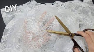 I Cut the Old Lace and Made an Awesome Piece!! CHIC Idea to decorate Your Home!