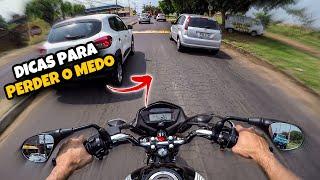 DICAS PARA INICIANTE  PERDER O MEDO DE ANDAR DE MOTO| Nando Dias