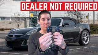 Programming The UNPROGRAMMABLE Keyless Entry Remotes For My Saturn Sky REDLINE At Home