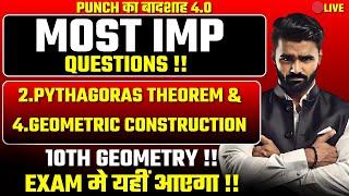  LIVE | 10th Std GEOMETRY Most Important Questions|Board Exam 2025|Pradeep Sir