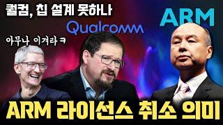 ARM, 퀄컴의 라이선스 일방적 취소 | 퀄컴 인수 NUVIA와 Oryon CPU 라이선스의 의미 | ARM 의 라이선스 정책에서 알 수 있는잇는 반도체 설계 방식