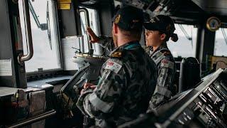 Life at sea as a maritime warfare officer trainee