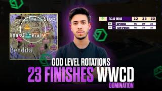 23 Finishes Dominating WWCD in Trident T1 Scrims | Best Rotations And Fights!!! | iPhone 13 Pro 