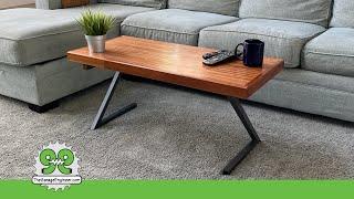 Floating Top Coffee Table - Mahogany and Metal - The Garage Engineer