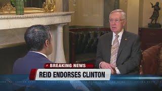 Sen. Harry Reid endorses Hillary Clinton for president