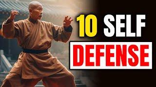 10 Shaolin Kung Fu Self Defense Techniques| How To Protect Yourself?!